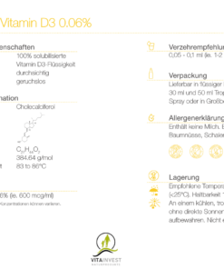 Vitamin D3 das Sonnenvitamin MyCell 10ml 7 Datenblatt Vitamin D3 Micellen