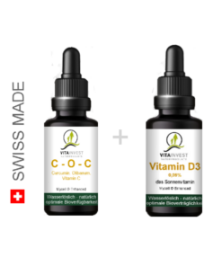 C-O-C + Vitamin D3 Bundel Naturprodukt hohe Bioverfügbarkeit VITA INVEST