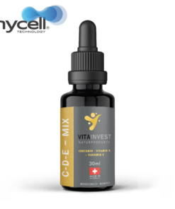 C-D-E Komplex 30ml MyCell 3 CDE - Curcumin + Vitamin D3 + Vitamin E 30ml - MyCell Naturprodukt hohe Bioverfügbarkeit VITA INVEST